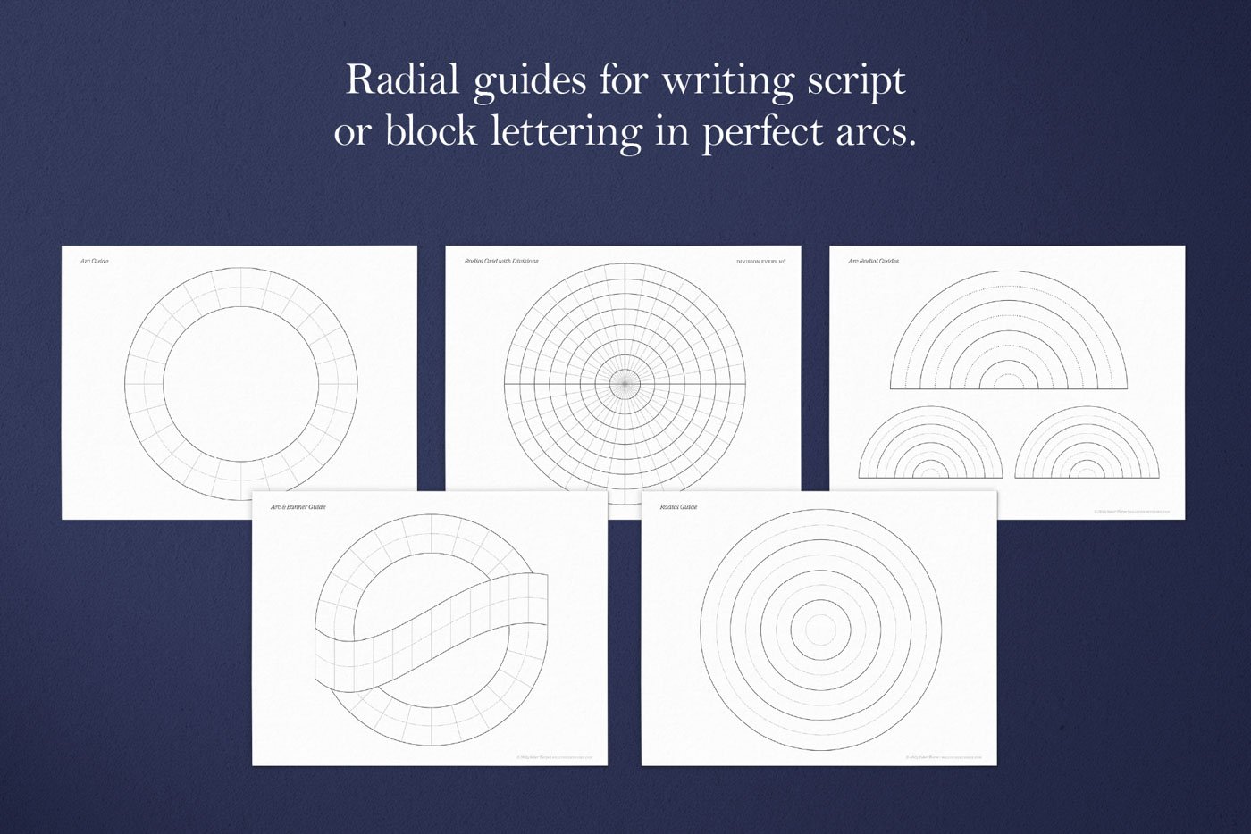 Lettering Guide Sheets Hero Shots