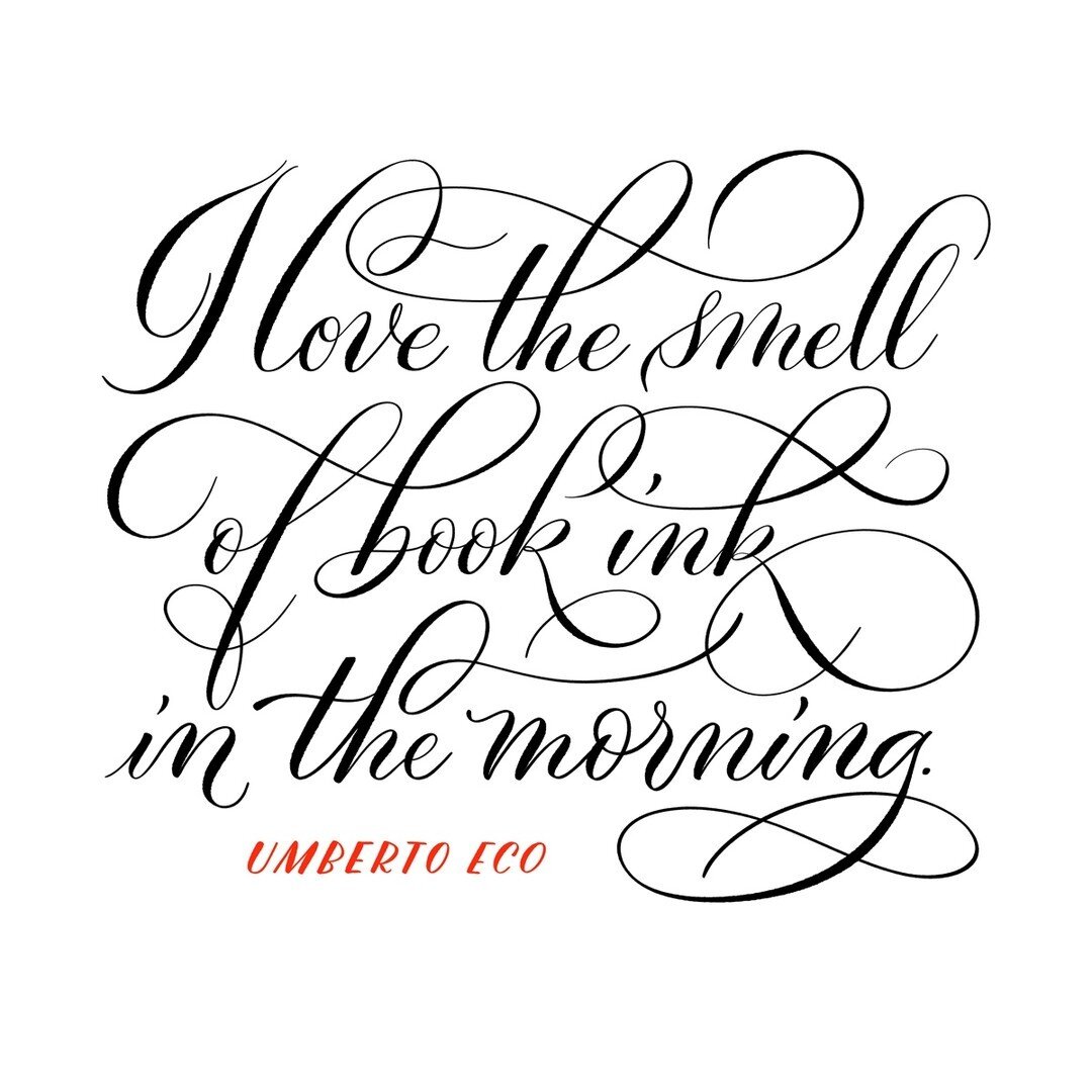 So true and yet: who doesn&rsquo;t love the smell of book ink all the time&hellip;?