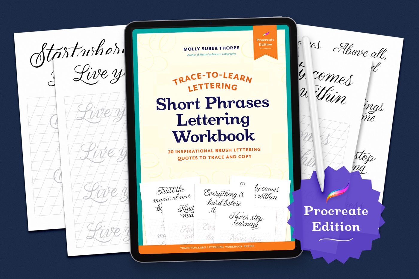 Short Phrases Lettering Workbook – Procreate Edition