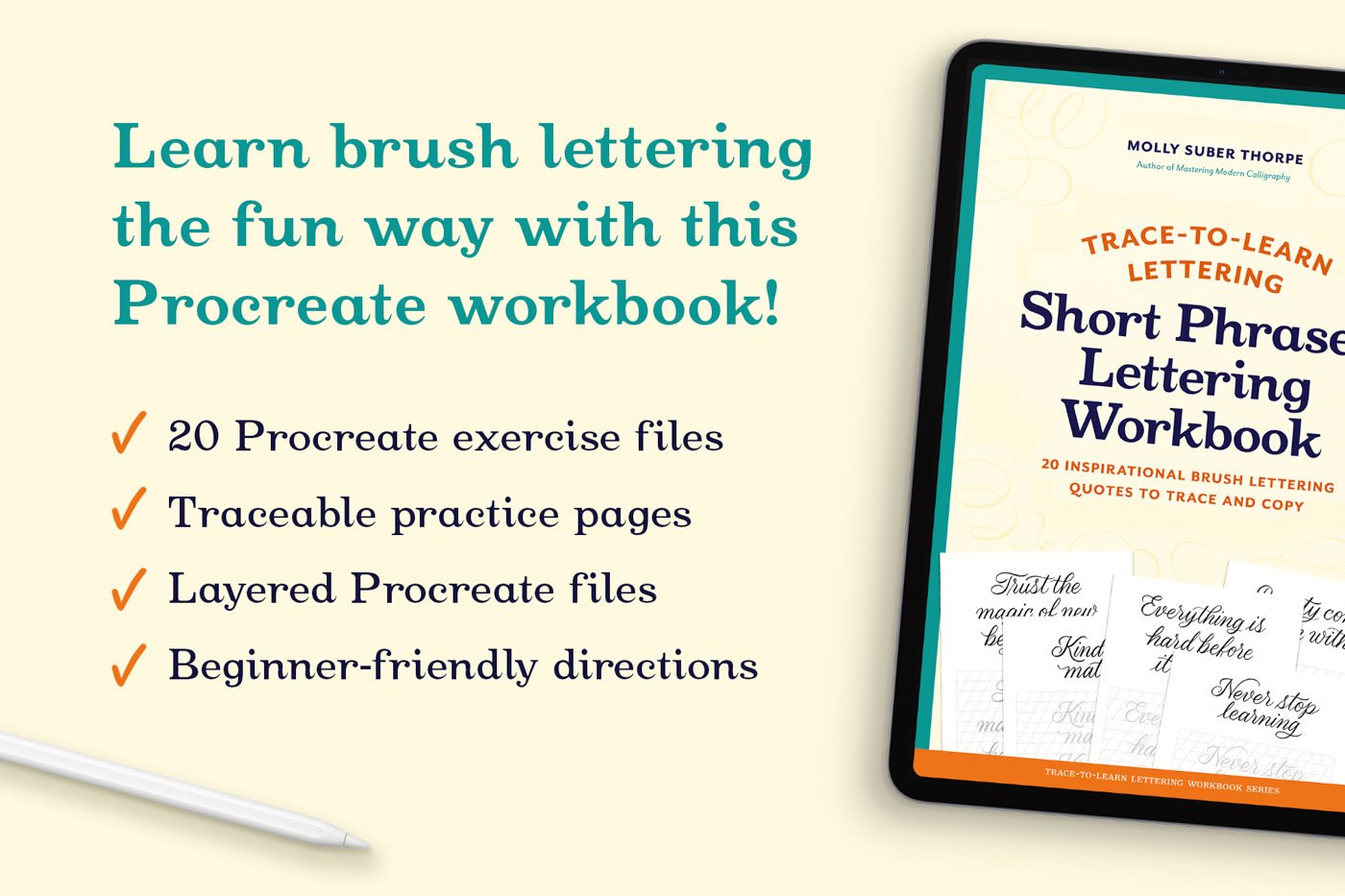 Brush Lettering Workbook: How to Writing in a Modern Calligraphy
