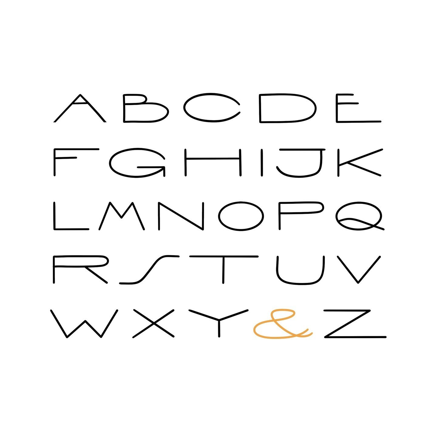 Monday Alphabet Vol. 17⁠
⁠
This one&rsquo;s inspired by midcentury type design in a fun expanded style. Sometimes the simplest, monoline letterforms take the most work to get just right!⁠
⁠
Procreate Brush: Molly&rsquo;s Truest Monoline (from my Ulti