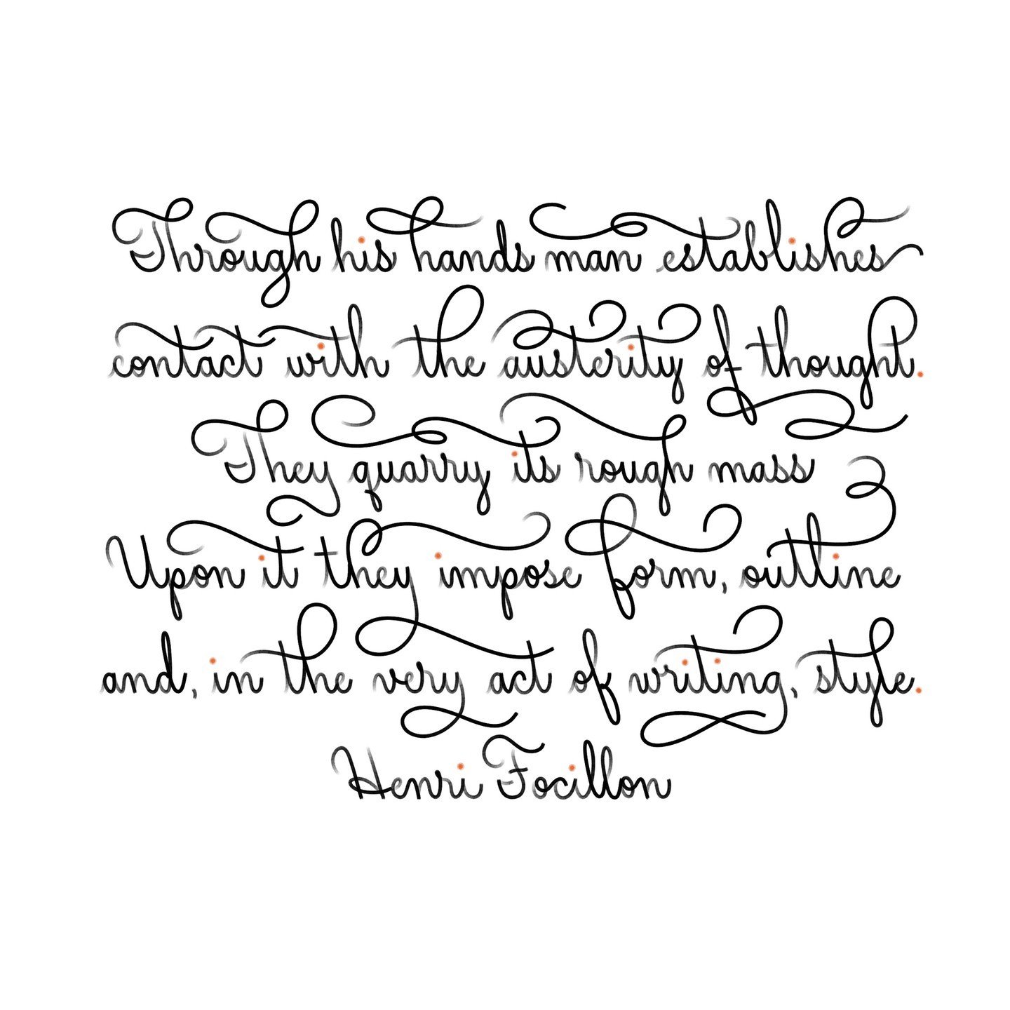 I&rsquo;ve been thinking *a lot* about handwriting lately. Yes, calligraphy is a type of handwriting, but I mean the sloppy, rushed, don&rsquo;t-even-think-about-it kind of writing that evolves with us throughout our lives.⁠
⁠
Praise of handwriting r