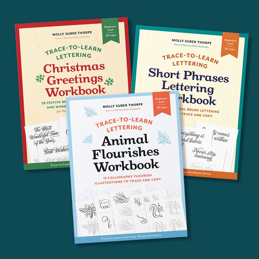 Trace-to-Learn Lettering Workbooks