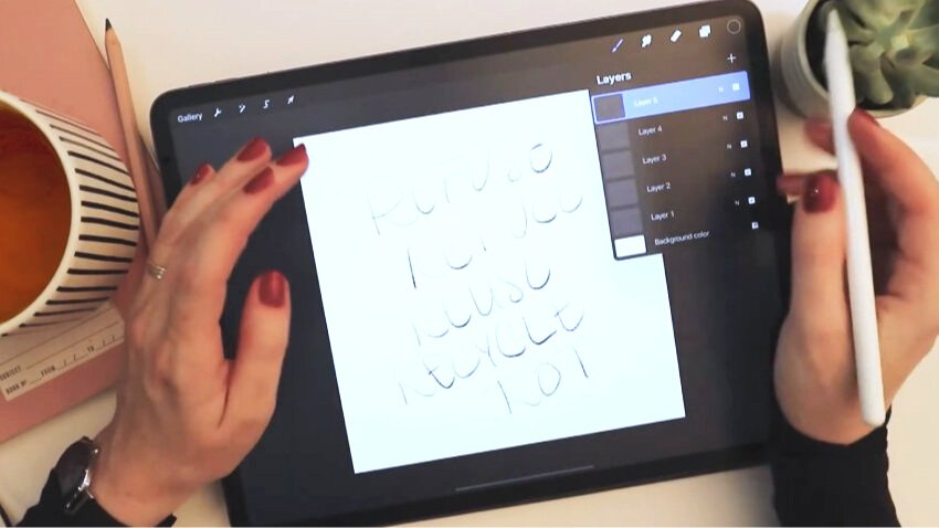 How to Animate Hand Lettering in Procreate: GIF and MP4