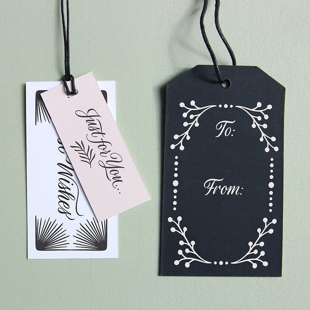 Christmas and holiday gift tags made using the Merry Christmas Calligraphy Vector Pack by Molly Suber Thorpe
