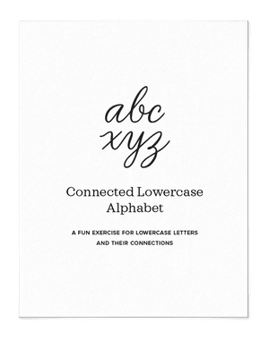 Modern Cursive Handwriting Private Page