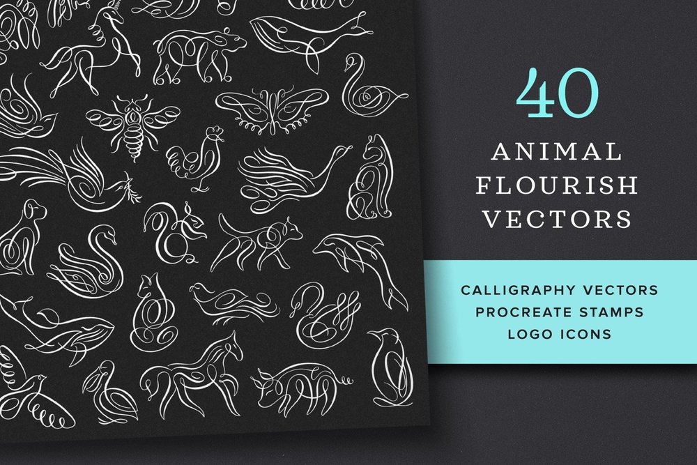 Animal Font Calligraphy
