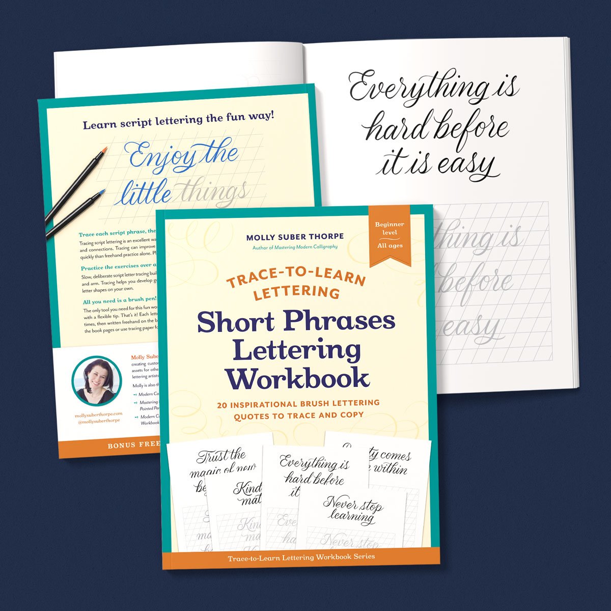 Modern Calligraphy Workbook and Practice Paper: Practice your hand  lettering with these trace paper and practice sheets