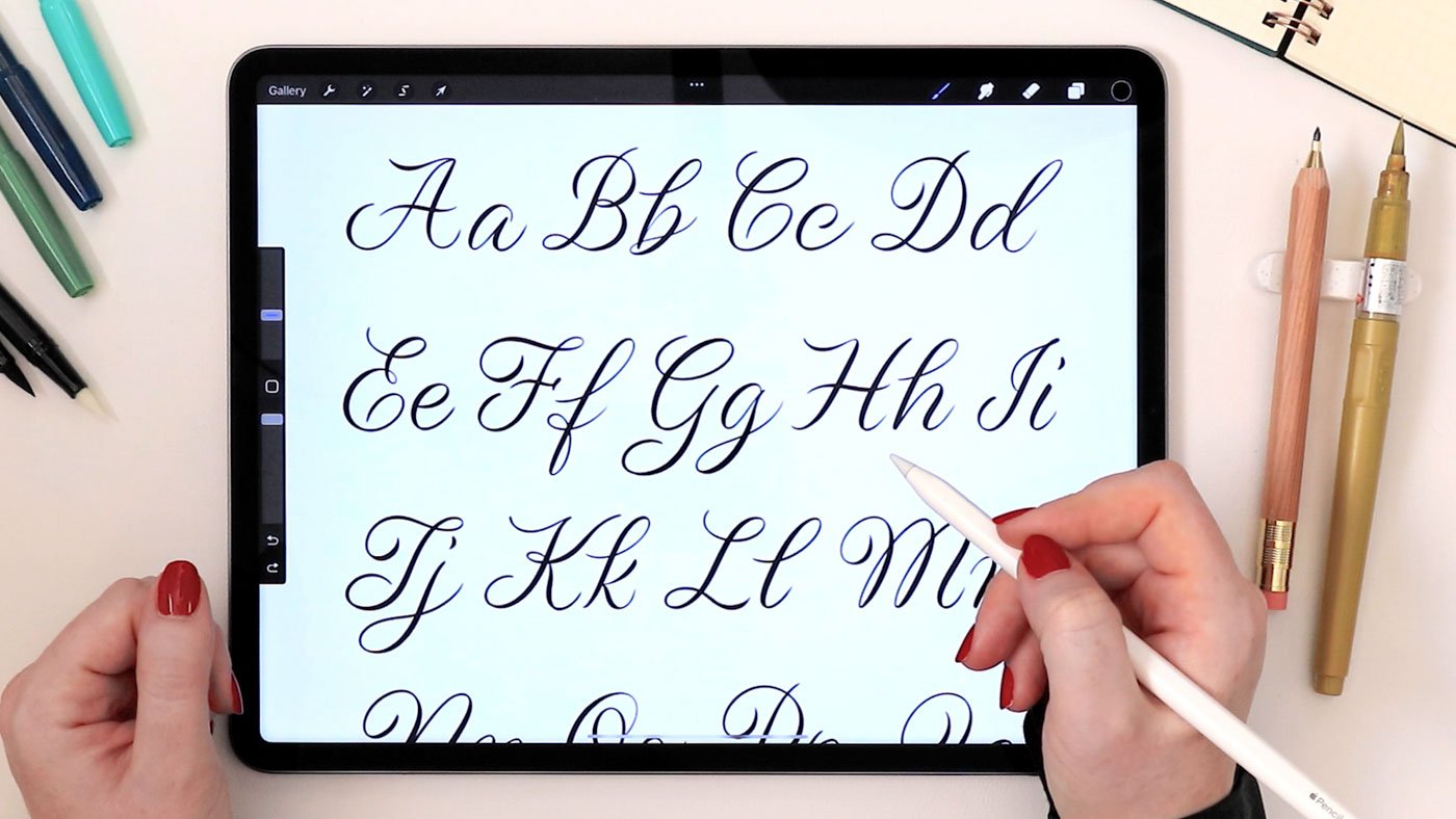 The Beginner's Guide to Brush Lettering: Part II  Lettering guide, Brush  pen lettering, Lettering alphabet