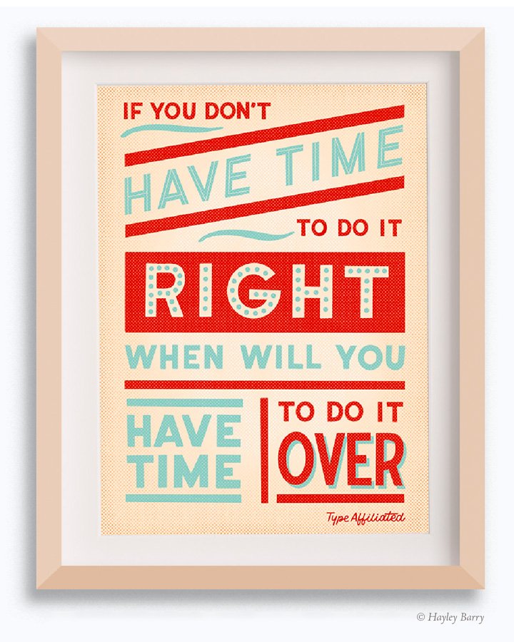 Hand lettered layout by Hayley Barry using monoline and marker brushes from The Ultimate Lettering and Calligraphy Procreate Kit for iPad