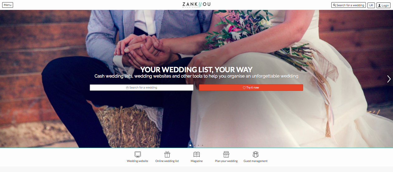wedding list websites