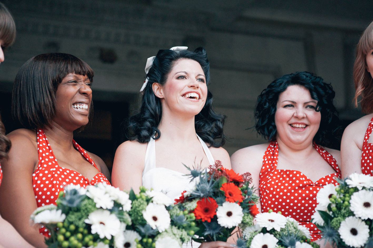 Bride and Bridesmaids