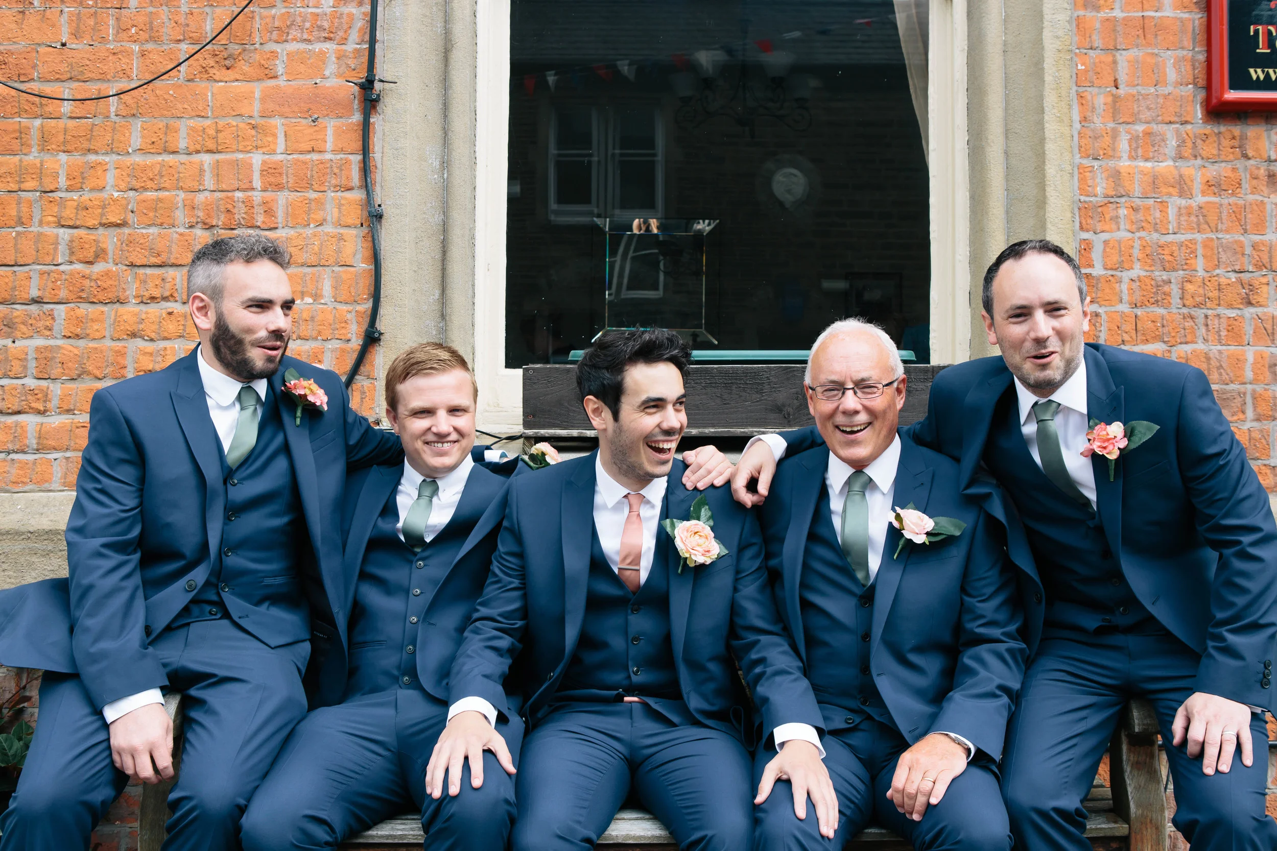 Groom and Ushers before wedding