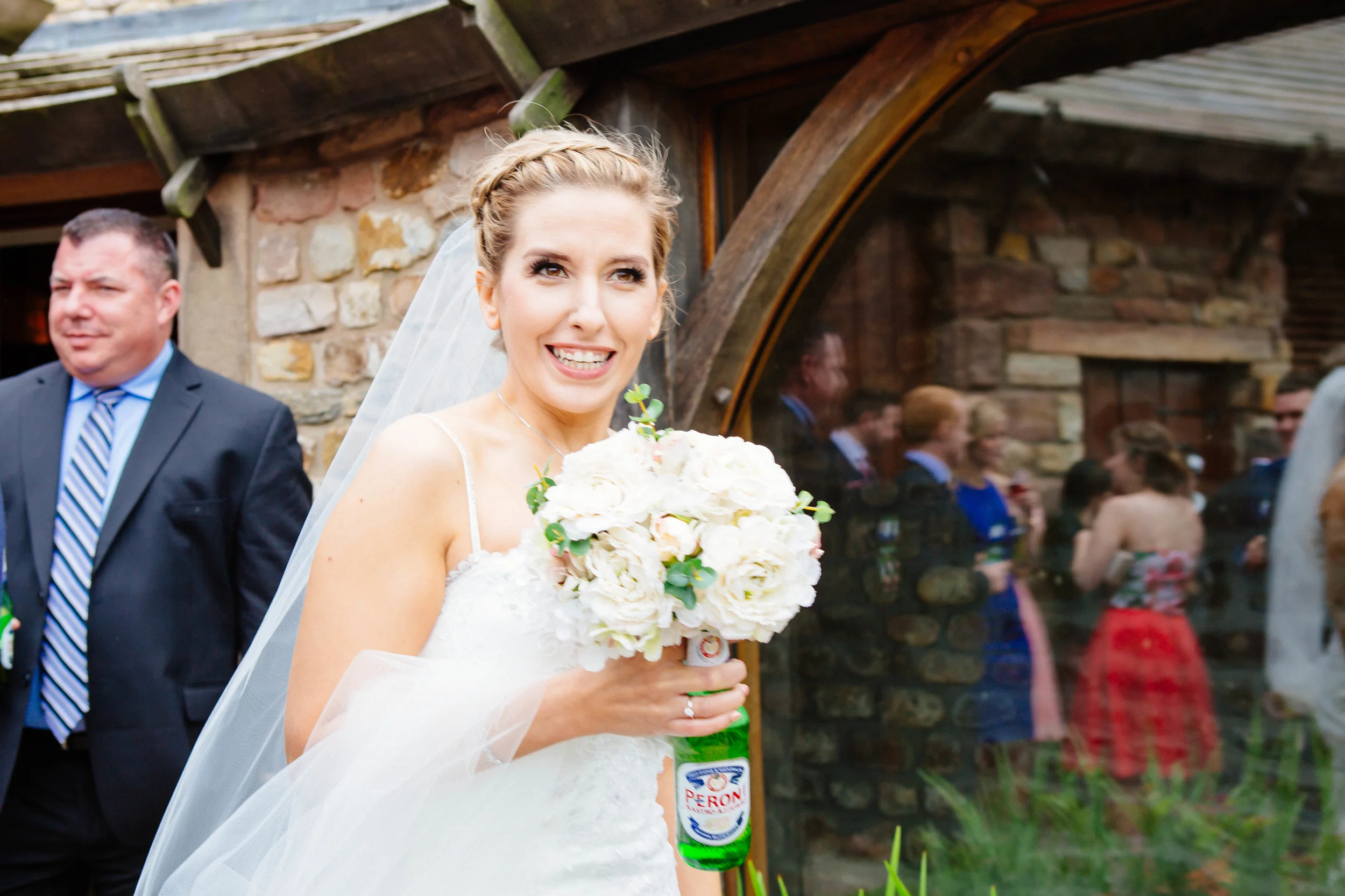 Bride with bouquet