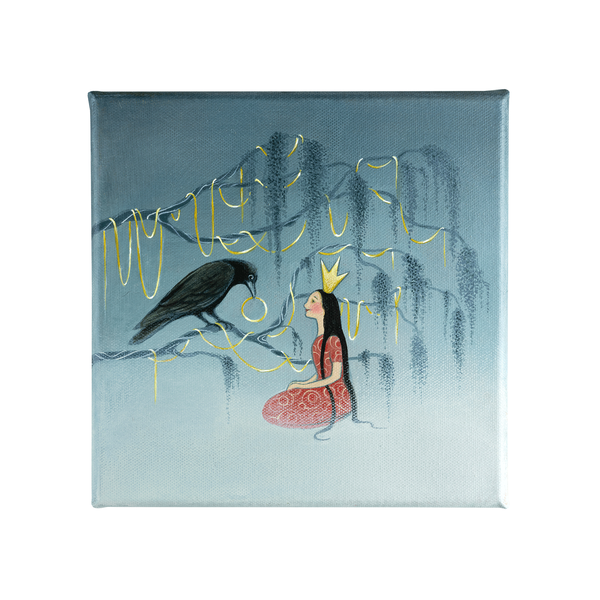 "A Gift of Crows" 8x8 Original