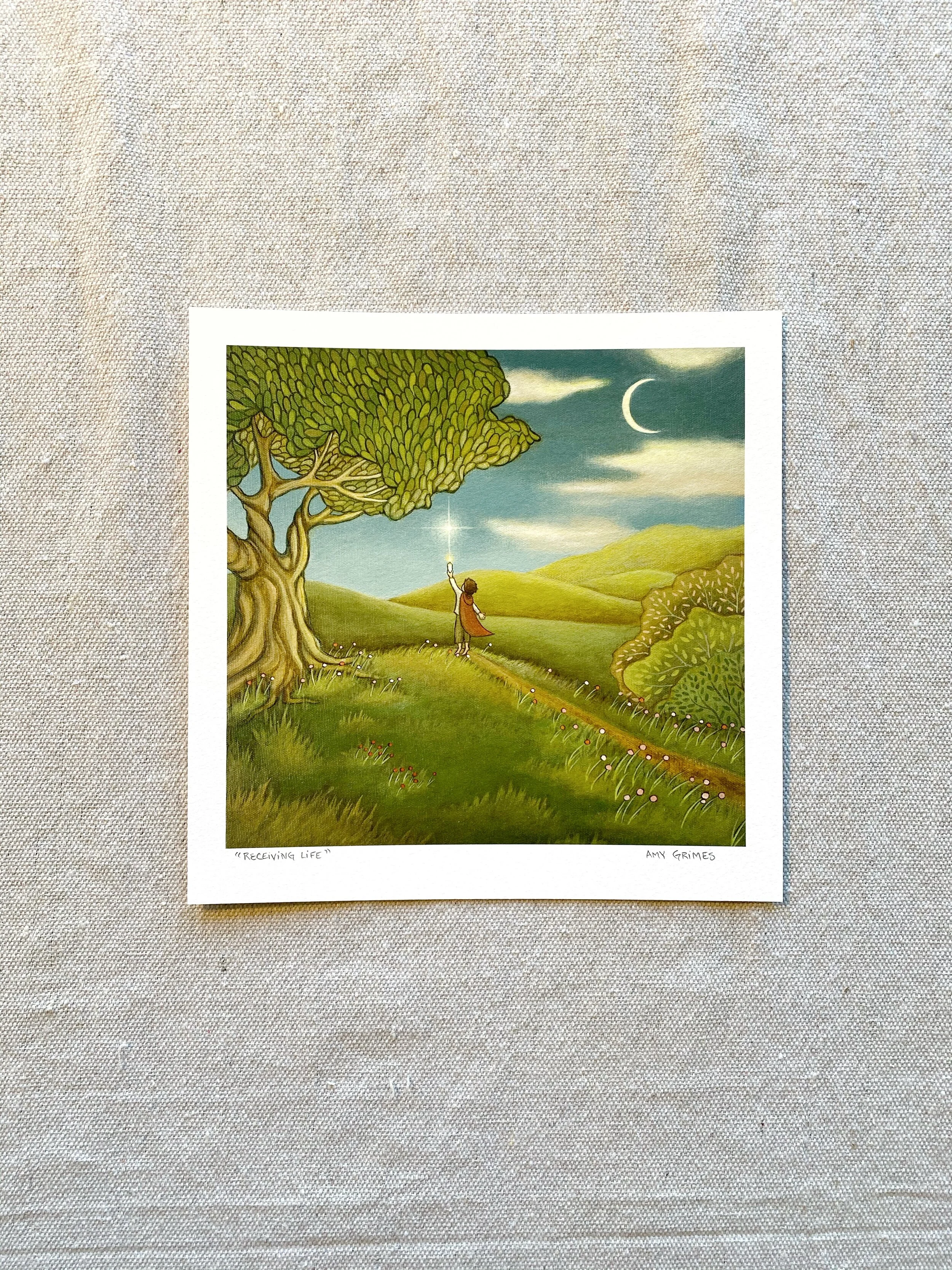 Receiving Life (8x8 print)