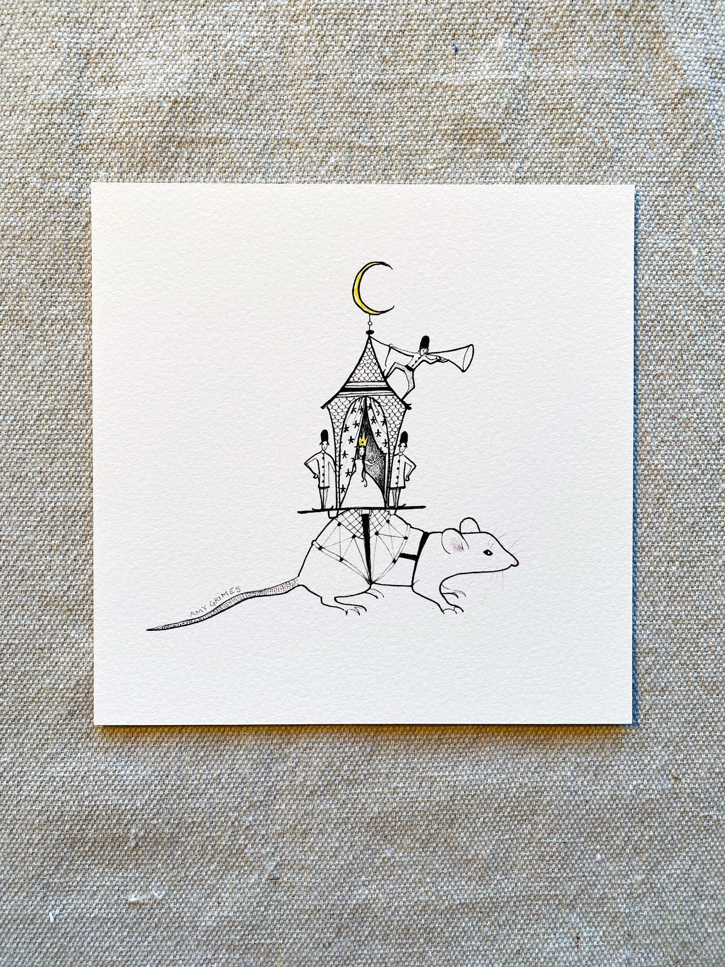The Tiny Queen (6x6 Print)