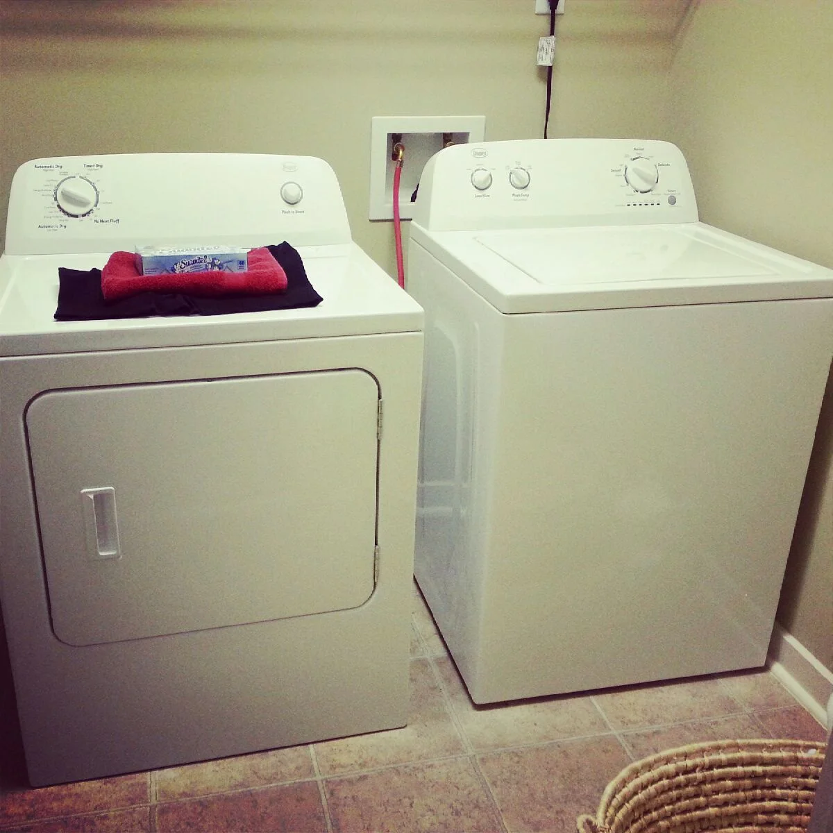 First load in my new washer and dryer!