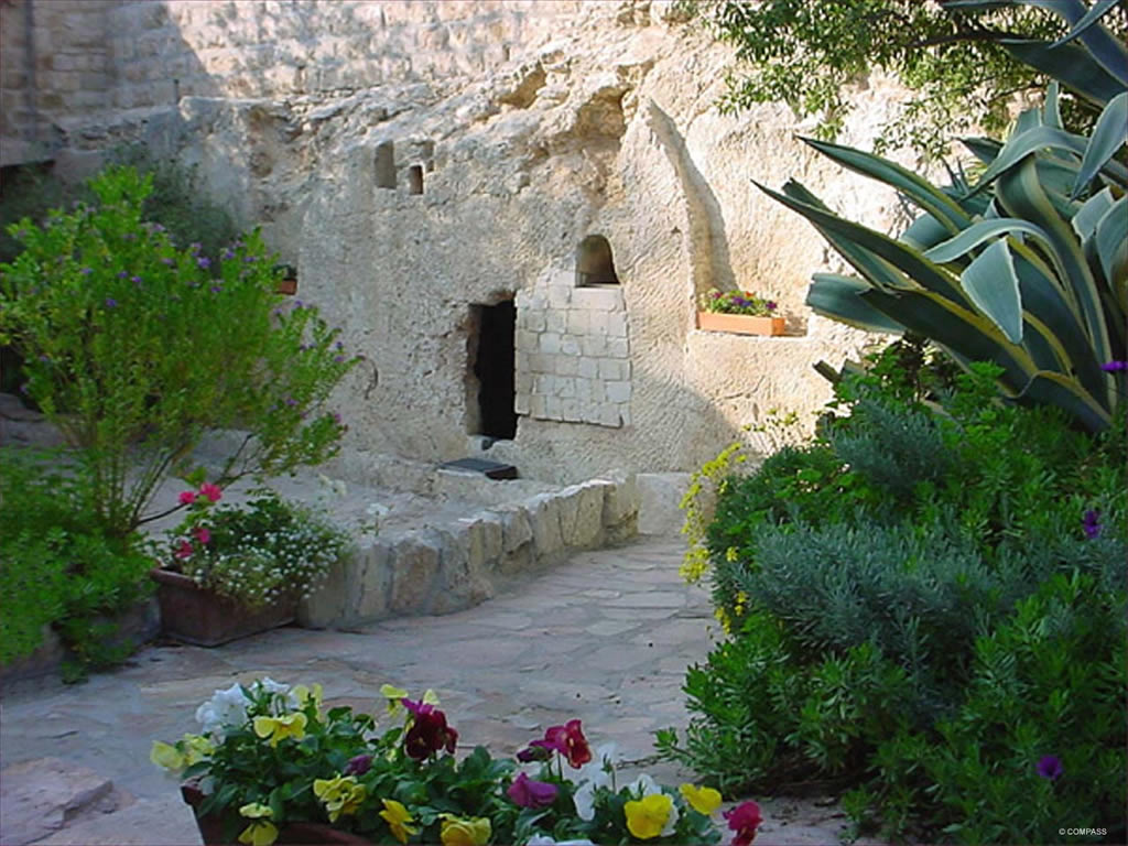 The Garden Tomb where Jesus may have been laid.