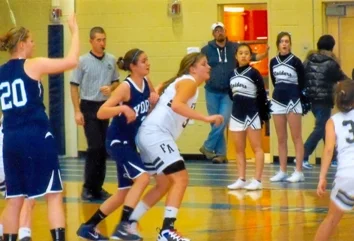 Skye Dole ('11), who plays on Fryeburg Academy's varsity basketball
team.