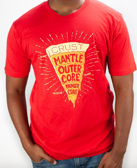Pizza Earth Layers Tee for Cognitive Surplus
