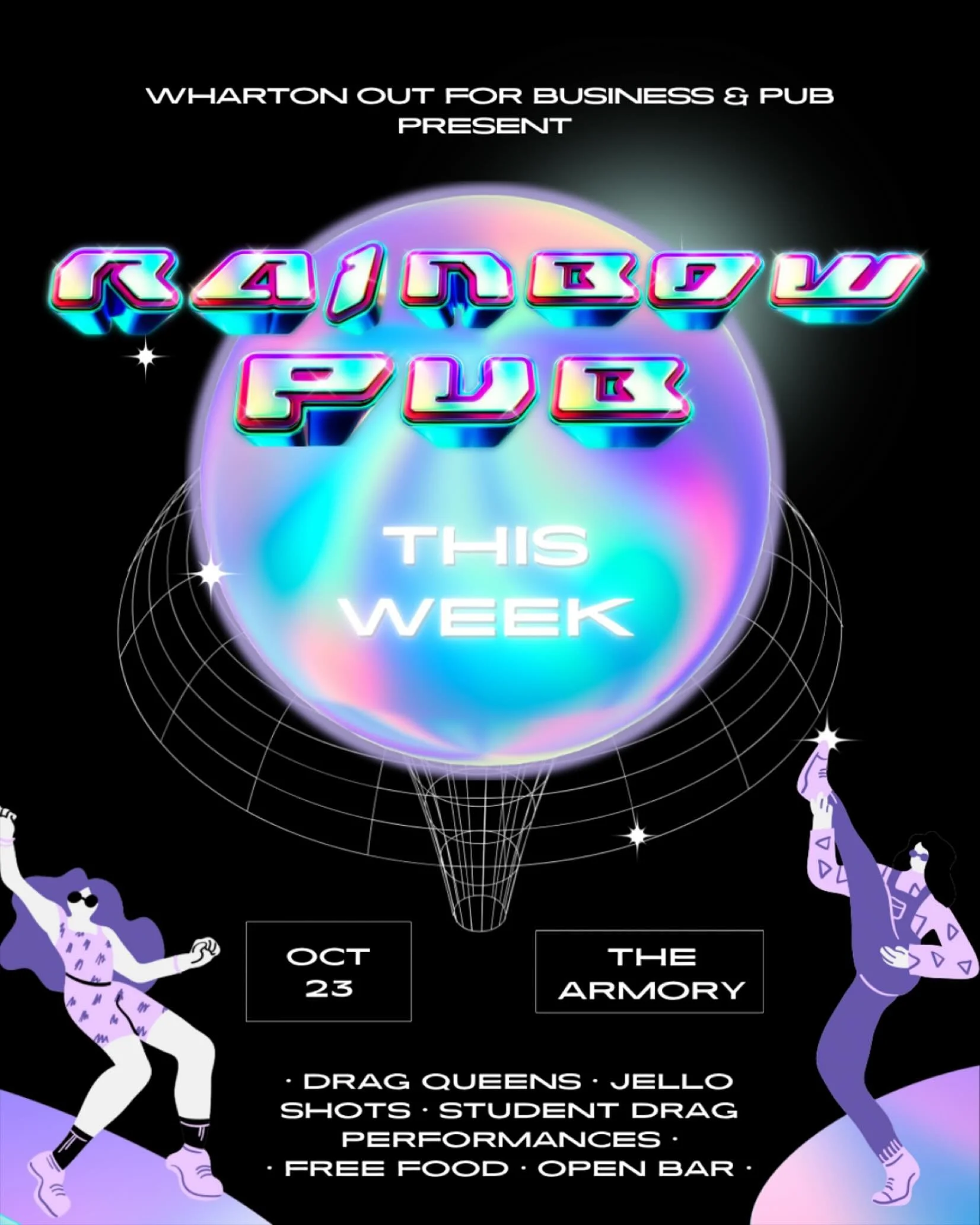 ✨🌈 Rainbow Pub 🌈✨

It&rsquo;s coming early this year&hellip; Rainbow Pub is back! We&rsquo;re excited to celebrate last week&rsquo;s National Coming Out Day (October 11!) in style &mdash; so get ready to WERK it with a night full of color, queens, 