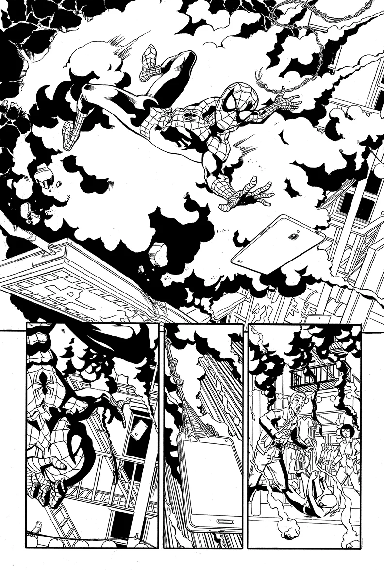 Spider-Man samples, page 1, CO Marvel Entertainment