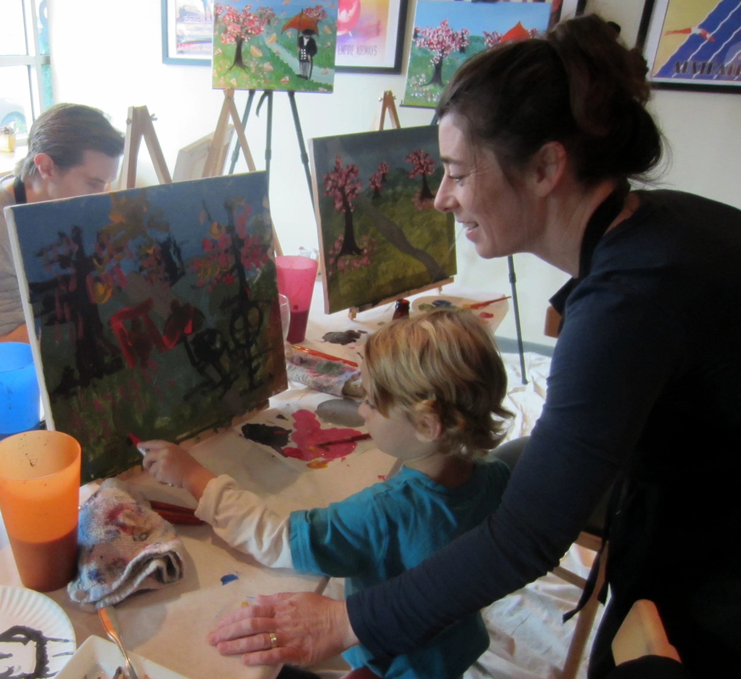  He wanted to sign his masterpiece! 