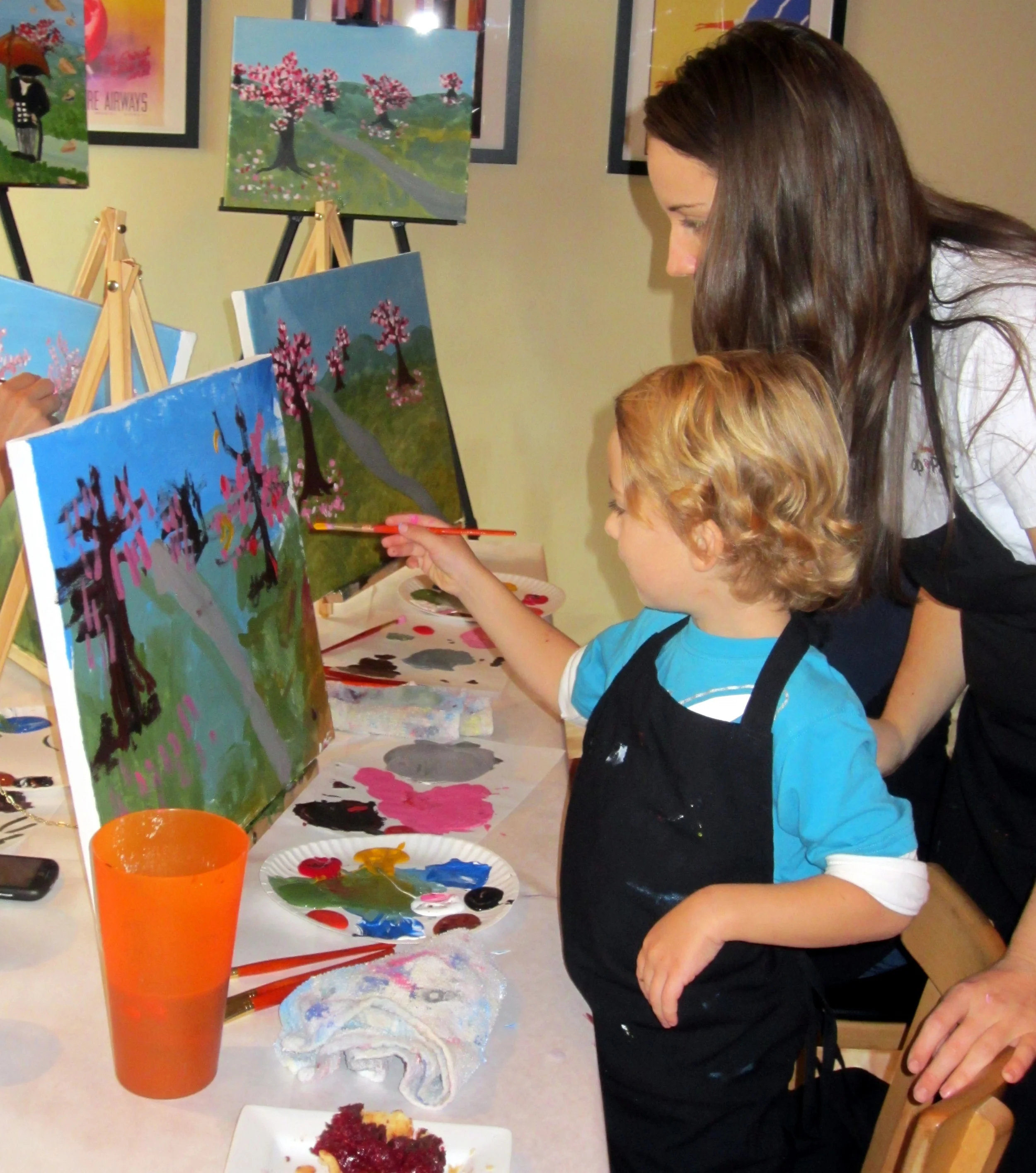  Trying it on his own... 