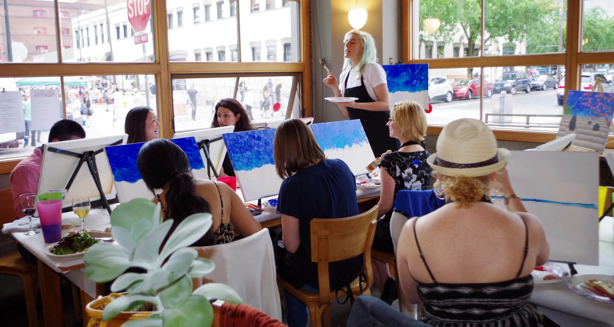 Already cracking jokes...