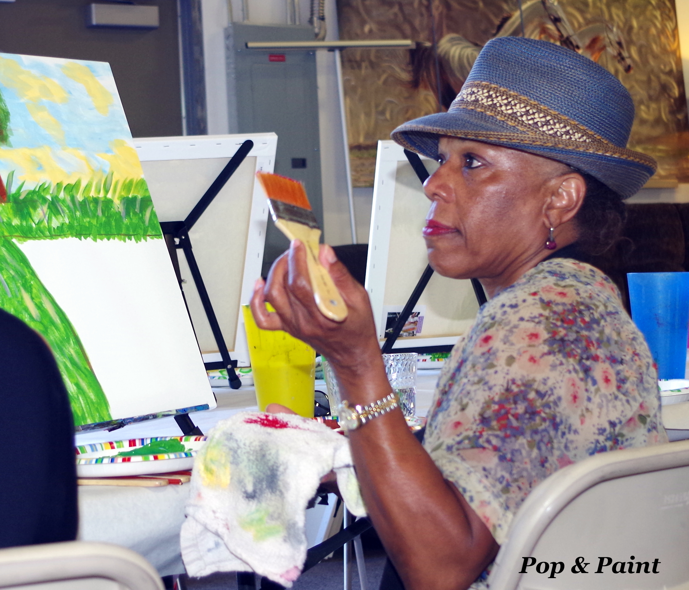 She's ready to start on her blanket!