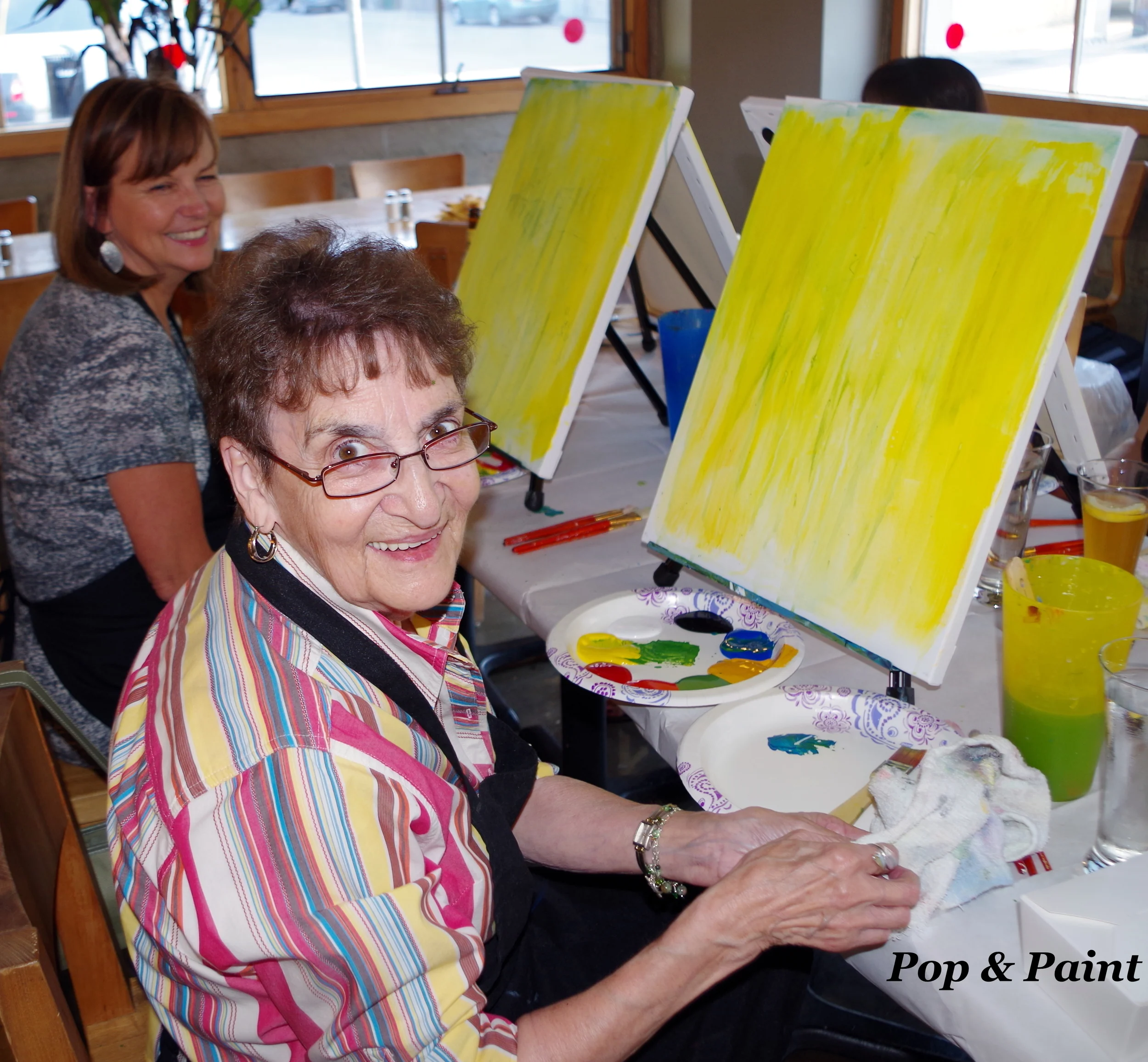 Having some painting fun!