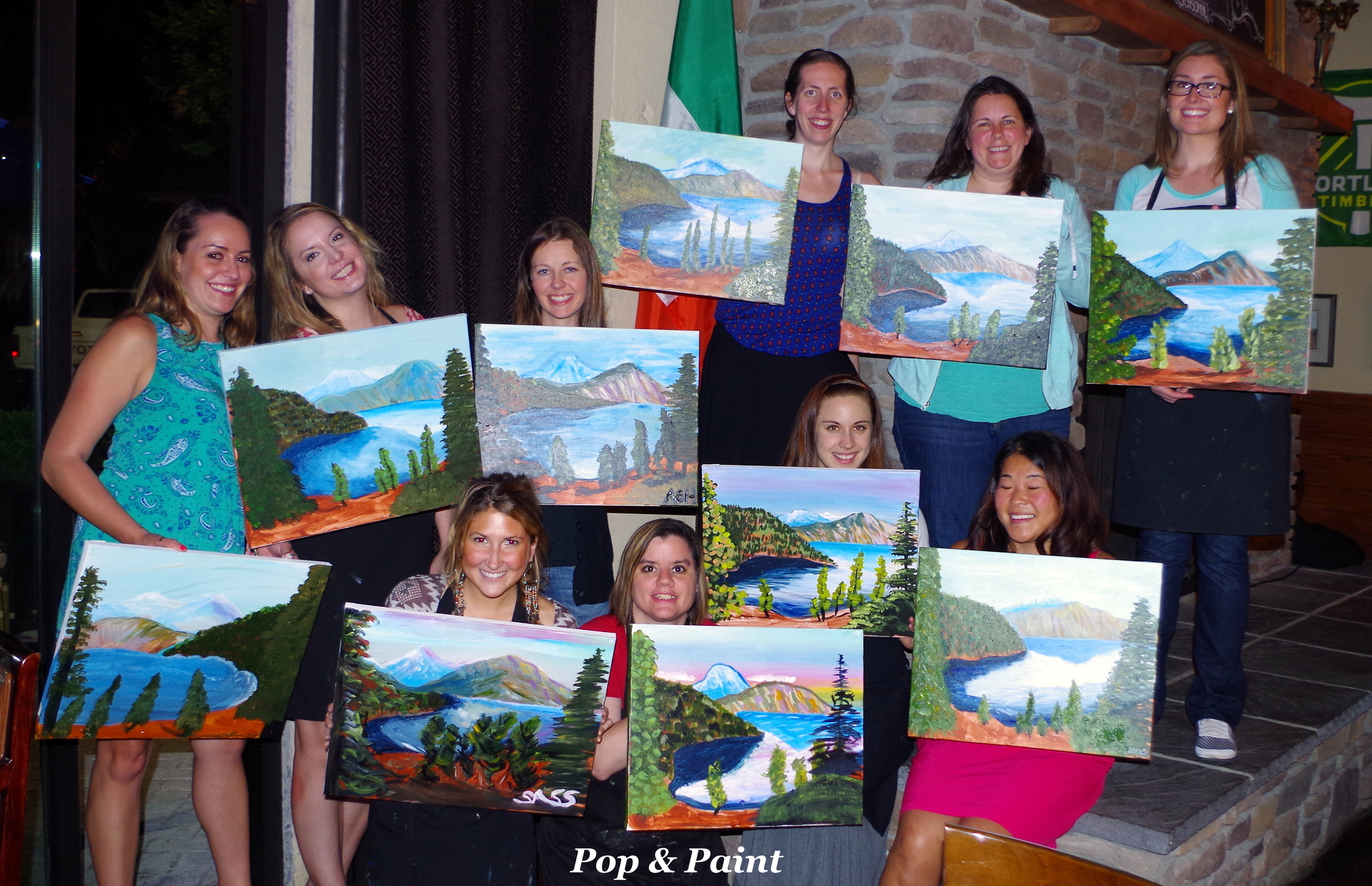 Beautiful paintings everyone!!  You all were a blast!