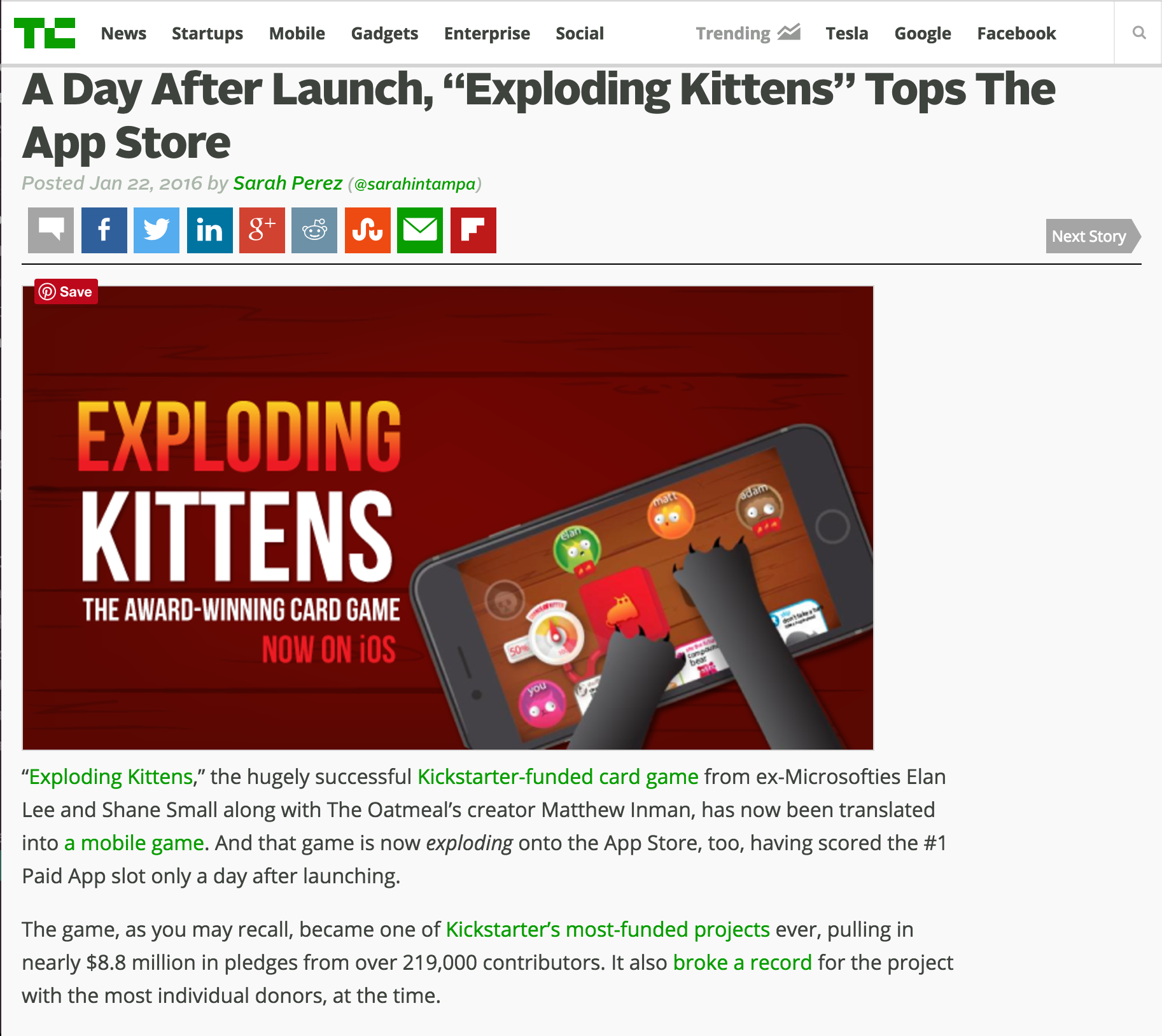 https://techcrunch.com/2016/01/22/a-day-after-launch-exploding-kittens-tops-the-app-store/