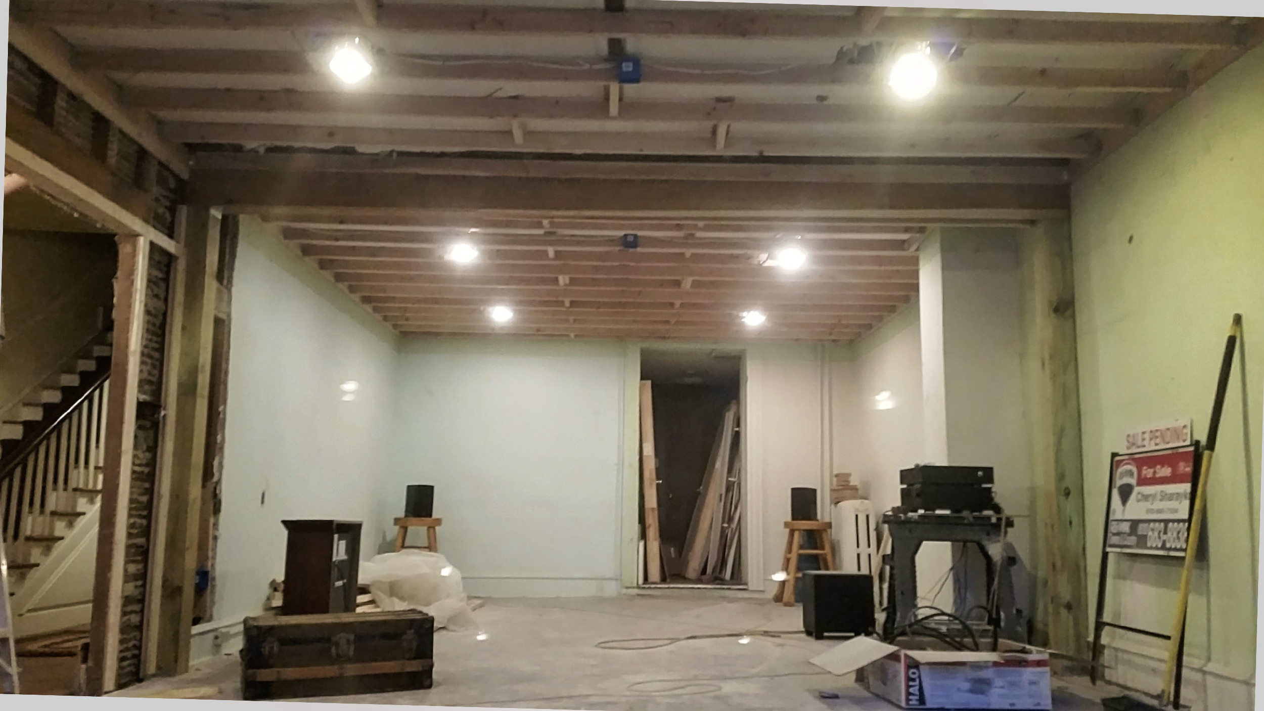 6/24 Roughed-in electrical wiring finished and passed inspection