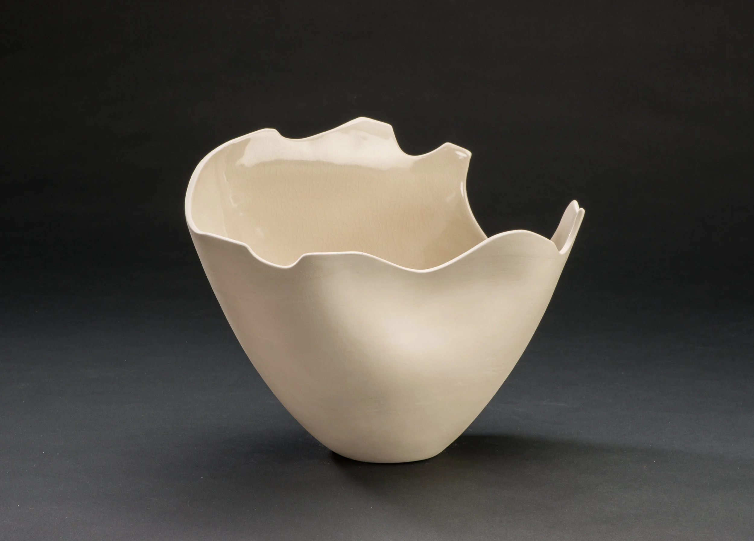 13. Vase with Folded and Scupted Top Edge