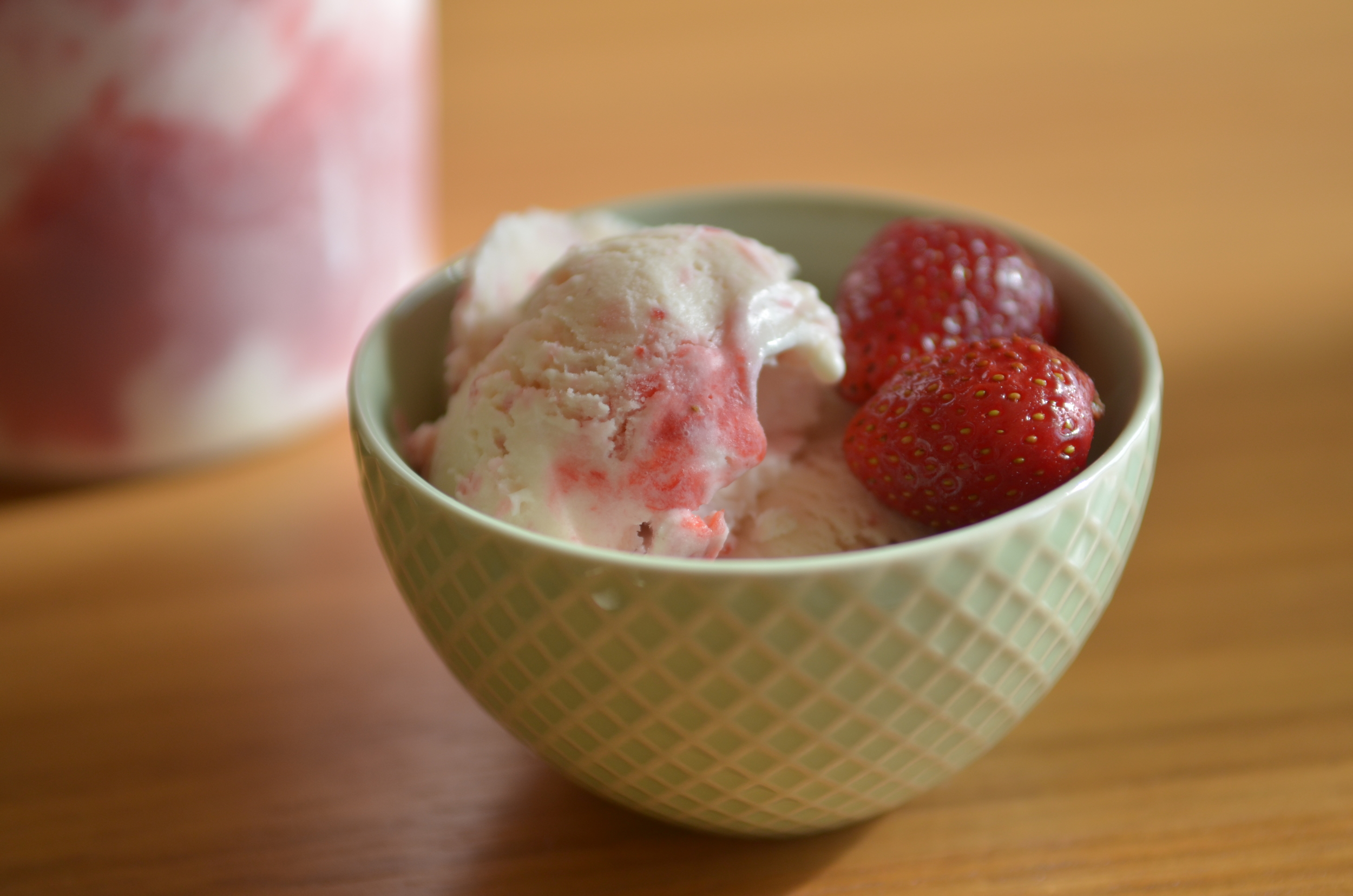 Simple Roasted Strawberry Ice Cream