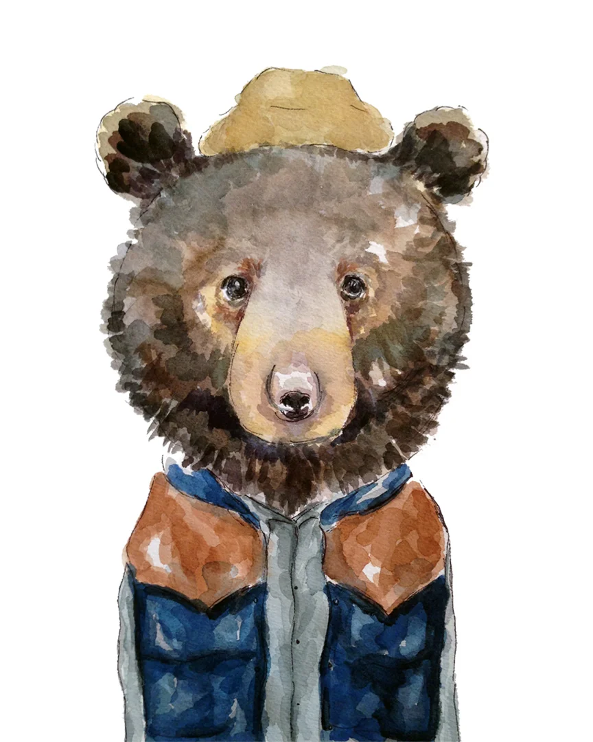 Vest Bear Print