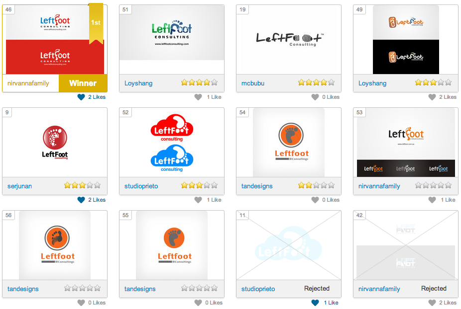 Some of the logo designs submitted...