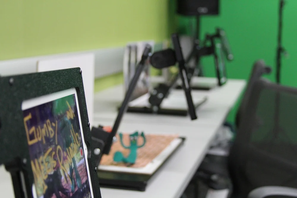 The Media Lab provides a variety of workshops includes stop motion animation.