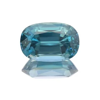 Cushion shape Blue Zircon