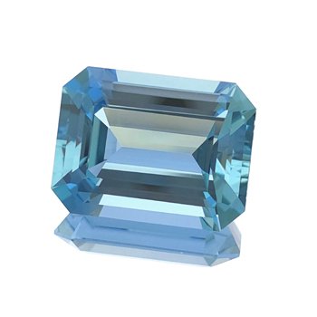 Emerald cut Aquamarine