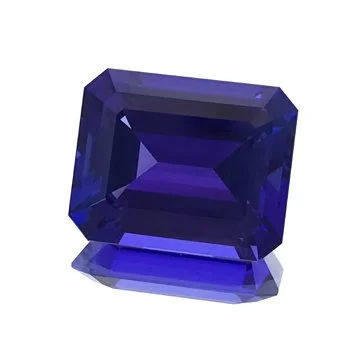 Emerald cut Tanzanite
