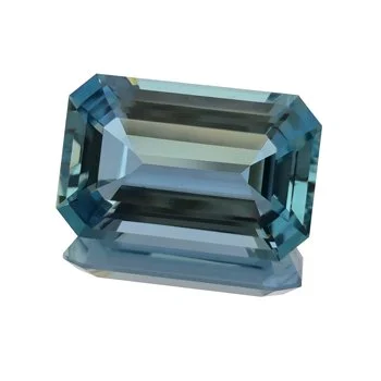 Emerald cut Aquamarine