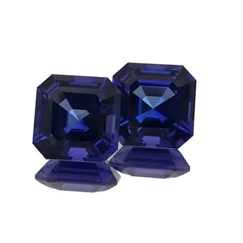 Asscher cut Tanzanites
