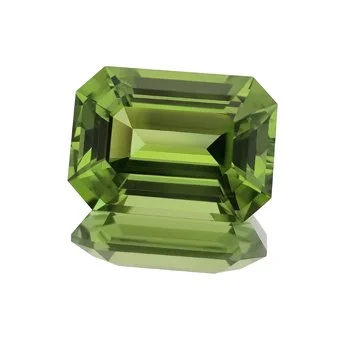 Emerald cut Peridot