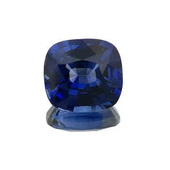 Cushion shape "Royal" blue Sapphire