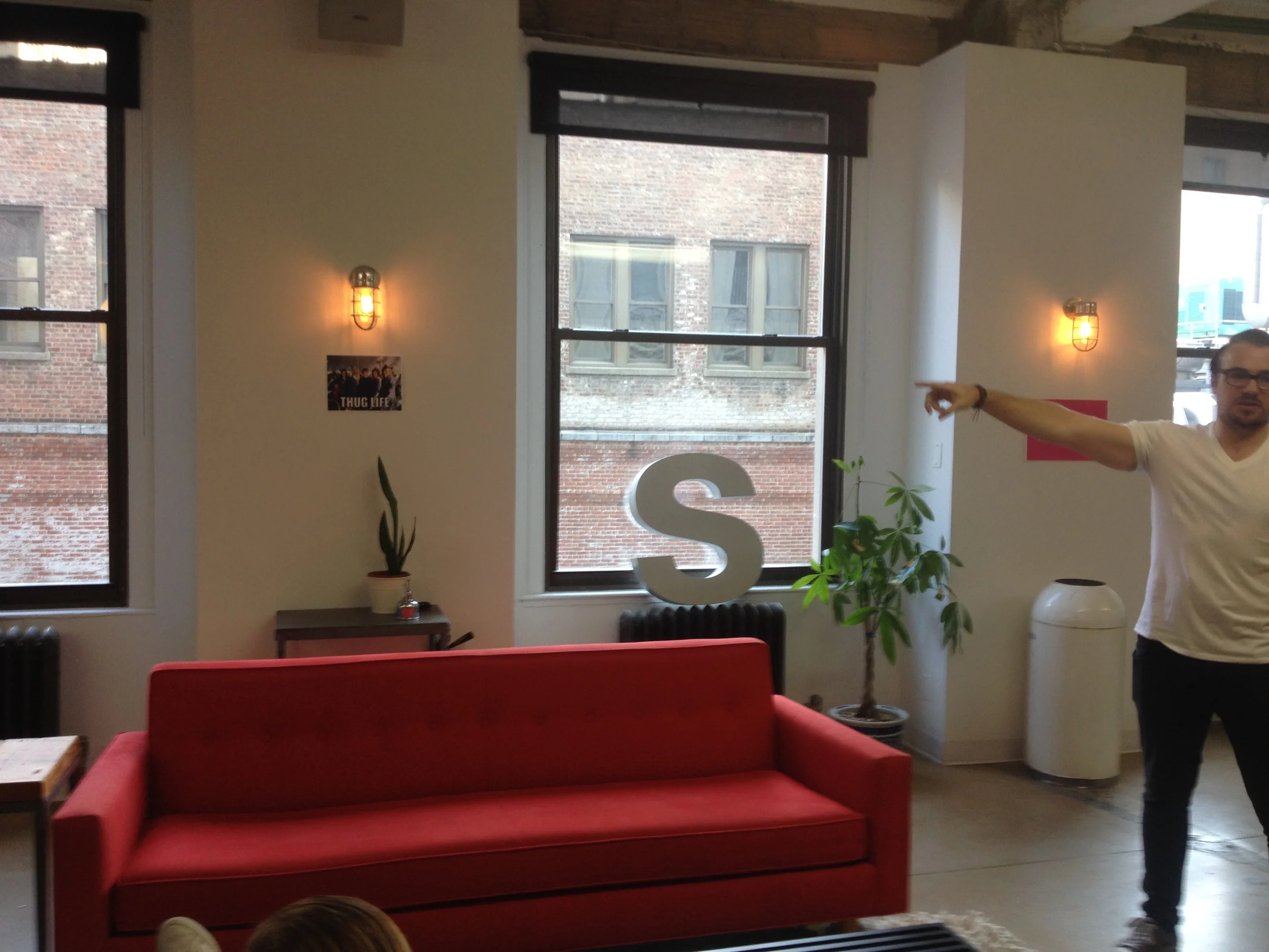 Carl, an ustwo strategist, giving the studio tour.
