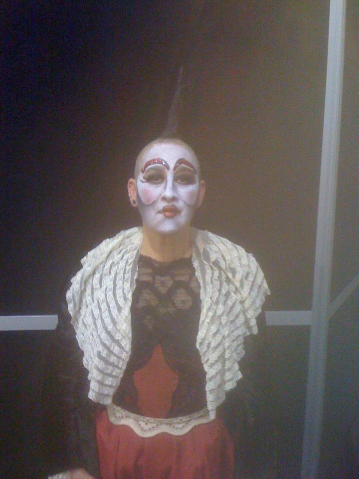 the wow look close up- was literally the last of my mohawk - shaved my hair after the season was over