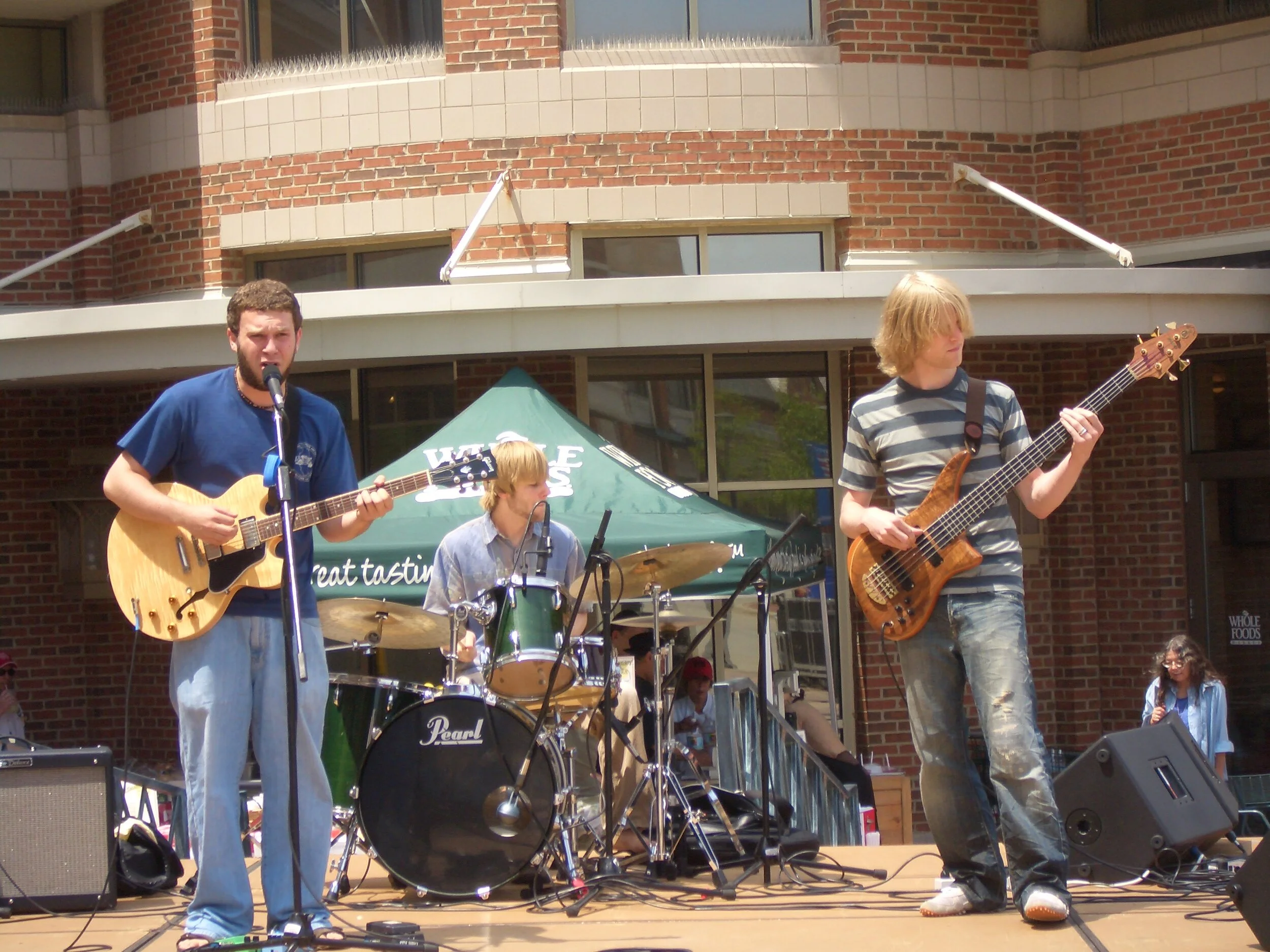 Geoff Shell performs with The Burning Pines in Deerfield Commons